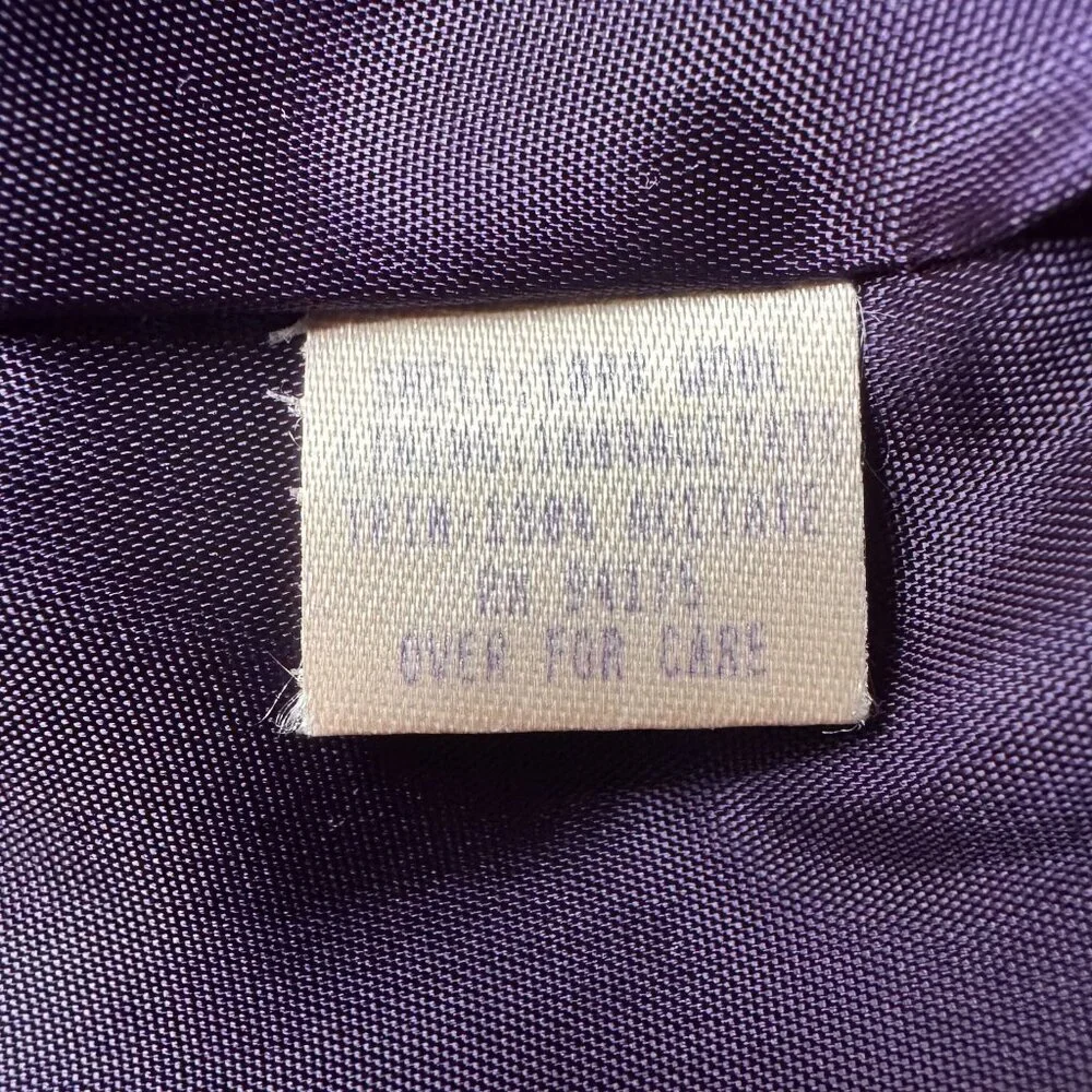 Vintage Saks Fifth Avenue Girls Wool Coat Navy Blue 80s 90s USA Peter Pan Collar